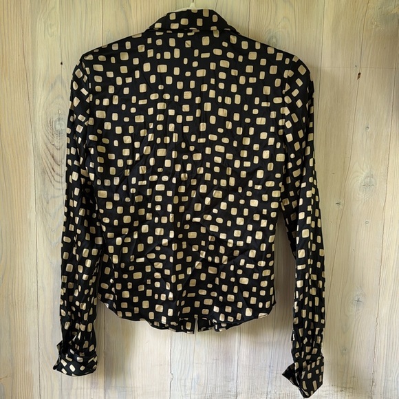 Silk Button Down Shirt Size XS - Picture 2 of 10